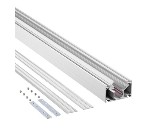 135241 SHINO NT24 000 белый Низковольтный шинопровод для монтажа в натяжной потолок 2м IP20 48V FLUM