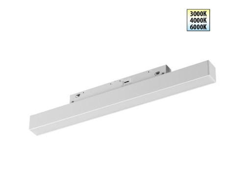 359616 SHINO NT25 000 белый Трековый светильник для низков. шинопровода с переключ. цв. темпер. IP20 LED 3000К\4000К\6000К 10W 48V FLUM