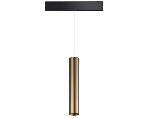 358990 SHINO NT22 бронза светлая/черный Трековый светильник для низковольного шинопровода, провод 0,8м IP20 LED 4000K 20W 48V FLUM