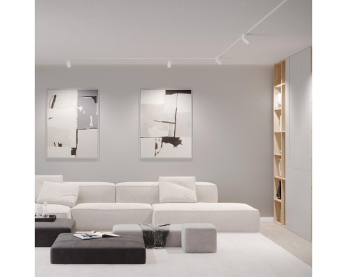 359491 SHINO NT24 138 белый Трековый низковольт. св-к диммир. со сменой цв.температуры, пульт ДУ/Tuya Smart Life IP20 LED 10W 48V 3000-6500K FLUM