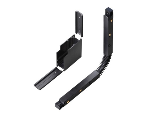 135124 SHINO NT21 033 черный Соединитель с токопроводом для шинопровода Г-образный IP20 48V FLUM