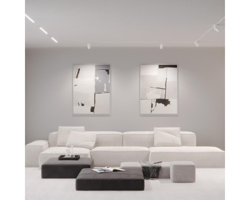 359495 SHINO NT24 136 белый Трековый низковольт. св-к диммир. со сменой цв.температуры, пульт ДУ/Tuya Smart Life IP20 LED 12W 48V 3000-6500K FLUM