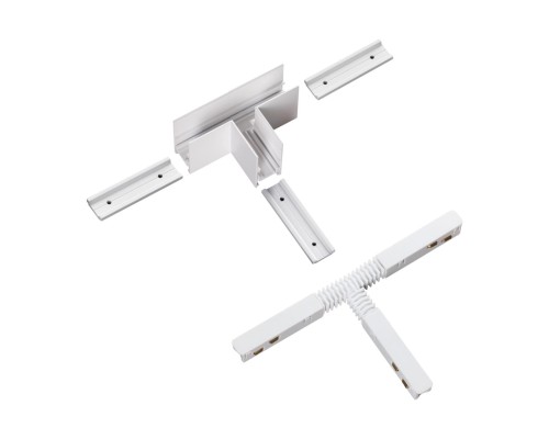 135125 SHINO NT21 033 белый Соединитель с токопроводом для шинопровода Т-образный IP20 48V FLUM