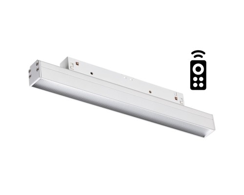 358617 SHINO NT21 038 белый Трековый низковольтный св-к диммируемый с ДУ, со сменой цв.температуры IP20 LED 3000~6500К 12W 48V FLUM