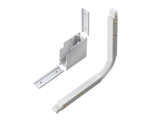 135123 SHINO NT21 033 белый Соединитель с токопроводом для шинопровода Г-образный IP20 48V FLUM