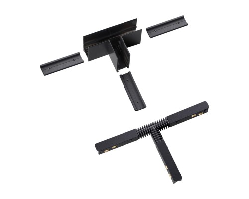 135126 SHINO NT21 033 черный Соединитель с токопроводом для шинопровода Т-образный IP20 48V FLUM