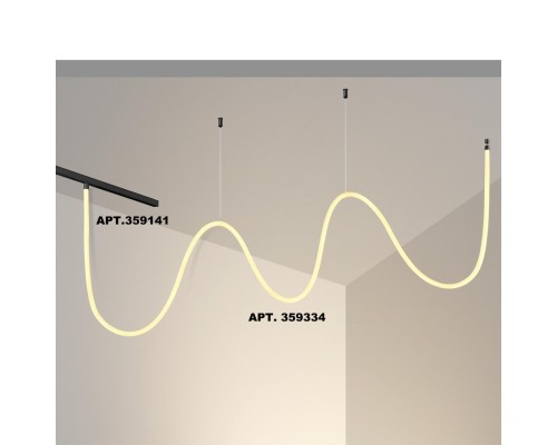 359334 KONST NT24 000 черный Трековый светильник для низковольтного шинопровода FLUM IP20 LED 25W 3000K 48V 2420Лм RAMO