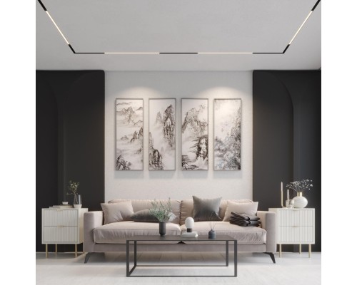 359631 SHINO NT25 000 черный Трековый низковольт. св-к диммир. со сменой цв.температуры, пульт ДУ/Tuya Smart Life IP20 LED 20W 48V 3000-6000K FLUM