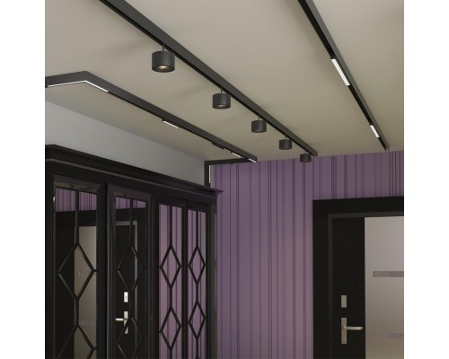 359199 SHINO NT23 079 черный Трековый светильник для низков. шинопровода IP20 LED 3000К 12W 48V 900Лм FLUM