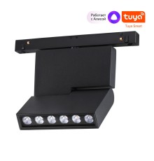 359494 SHINO NT24 138 черный Трековый низковольт. св-к диммир. со сменой цв.температуры, пульт ДУ/Tuya Smart Life IP20 LED 12W 48V 3000-6500K FLUM