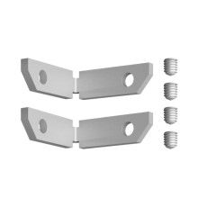 135329 NT25 000 серебро Соединитель угловой вертикальный для арт.135319-135328 (2 шт. в комплекте) IP20 FLUM