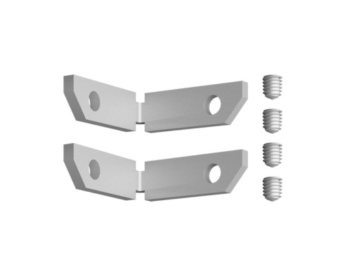 135329 NT25 000 серебро Соединитель угловой вертикальный для арт.135319-135328 (2 шт. в комплекте) IP20 FLUM