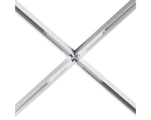 135127 SHINO NT21 033 белый Соединитель с токопроводом для шинопровода Х-образный IP20 48V FLUM