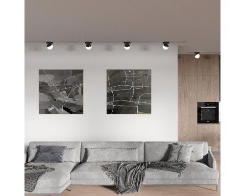 359096 SHINO NT23 052 черный Трековый светильник для низков. шинопровода IP20 LED 4000K 10W 48V 800Лм SMAL