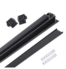 135199 SHINO NT23 044 черный Низковольтный шинопровод для встраиваемого монтажа в ГКЛ 2м IP20 48V SMAL