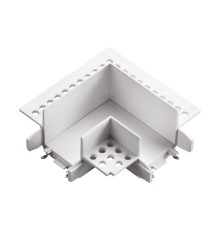 135281 SHINO NT24 174 белый Соединитель «L» токопроводящий для шинопровода в ГКЛ (для арт.135198; 135200) IP20 48V SMAL