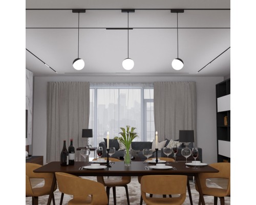 359094 SHINO NT23 052 черный Трековый светильник для низков. шинопровода IP20 LED 4000K 10W 48V 800Лм SMAL