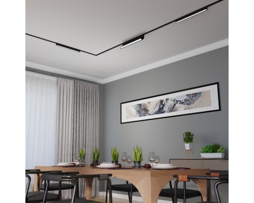 359248 SHINO NT23 047 черный Трековый светильник для низковольтного шинопровода IP20 LED 18W 48V 1080Лм 3000К SMAL