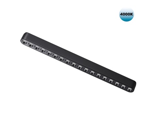359078 SHINO NT23 047 черный Трековый светильник для низковольтного шинопровода IP20 LED 18W 48V 4000K 1710Лм SMAL