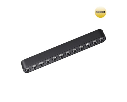 359242 SHINO NT23 047 черный Трековый светильник для низковольтного шинопровода IP20 LED 12W 48V 1140Лм 3000К SMAL
