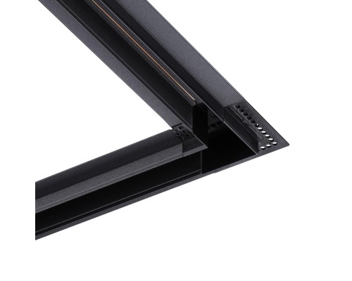 135280 SHINO NT24 174 черный Соединитель «L» токопроводящий для шинопровода в ГКЛ (для арт.135197; 135199) IP20 48V SMAL