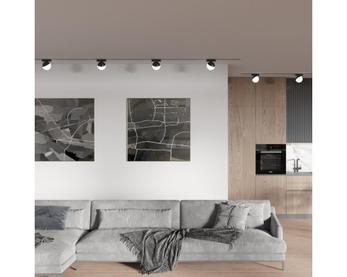 359262 SHINO NT23 052 черный Трековый светильник для низковольтного шинопровода IP20 LED 10W 48V 800Лм 3000К SMAL