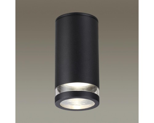 6605/1C HIGHTECH ODL23 563 черный/металл/пвх стойкий к УФ излучению Потолочный св-к IP65 LED GU10 7W MOTTO