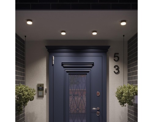 359715 STREET NT25 714 черный Светильник ландшафтный с переключ. цветовой температуры IP65 LED 12W 100-240V 2700К\3200К\4000К ESTIMA