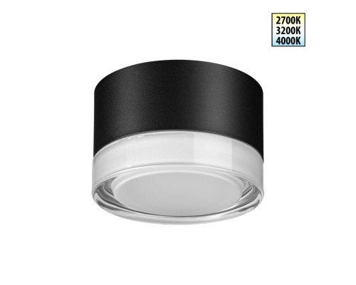 359715 STREET NT25 714 черный Светильник ландшафтный с переключ. цветовой температуры IP65 LED 12W 100-240V 2700К\3200К\4000К ESTIMA