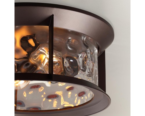 4961/2C NATURE ODL22 577темно-коричневый/стекло Ландшафтный  потолочный светильник E27 2*60W IP44 MAVRET