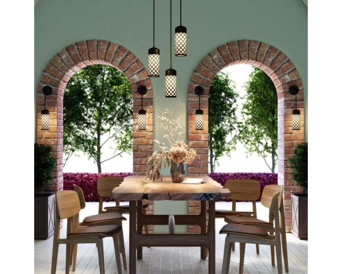 4834/1 NATURE ODL21 567 черный/стекло Ландшафтный светильник-подвес E27 1*60W IP44 DUNES