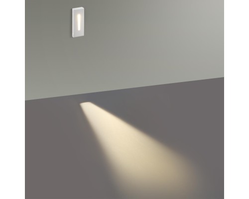 7082/3WL HIGHTECH ODL25 339 Подсветка лестницы прямоугольная металл/гипс IP20 LED 3W 3000K 220V GIPS