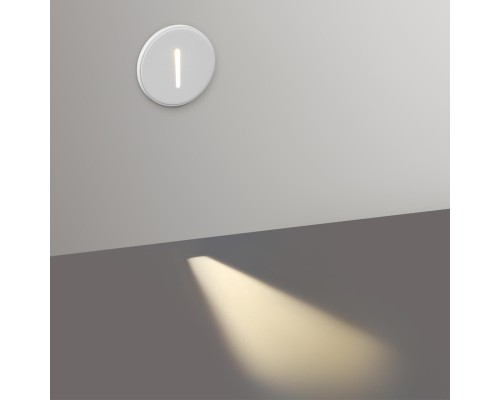 7081/3WL HIGHTECH ODL25 397 Подсветка лестницы круглая металл/гипс IP20 LED 3W 3000K 220V GIPS