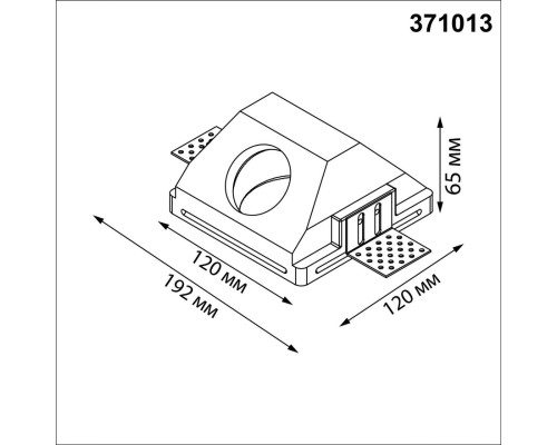 371013 WIR NT25 624 белый Светильник встраиваемый в стену под покраску IP20 GU10 50W 220-240V CAIL