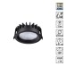 359845 WIR NT25 504 черный Светильник встраиваемый с переключателем цв. температуры IP44 LED 15W 220-240V 2700К\3200К\4000К FLUO