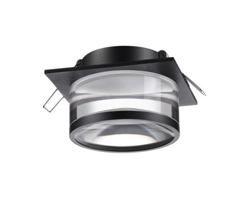 370916 SPOT NT22 черный Светильник встраиваемый IP20 GU10 9W 220V GEM