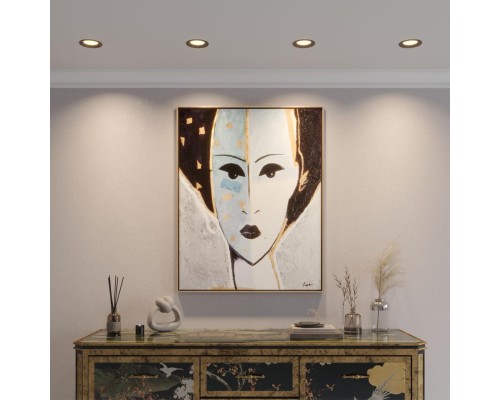 359845 WIR NT25 504 черный Светильник встраиваемый с переключателем цв. температуры IP44 LED 15W 220-240V 2700К\3200К\4000К FLUO