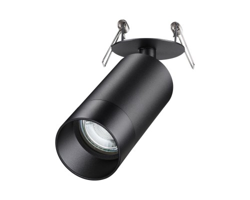 370873 SPOT NT22 238 черный Светильник встраиваемый IP20 GU10 9W 220V SLIM
