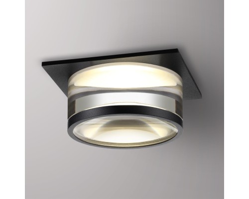 370916 SPOT NT22 черный Светильник встраиваемый IP20 GU10 9W 220V GEM