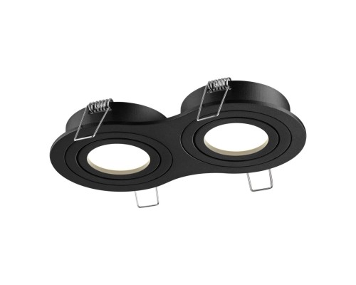 371024 WIR NT25 577 черный Светильник встраиваемый поворотный IP20 GU10 2*50W 220-240V MORUS