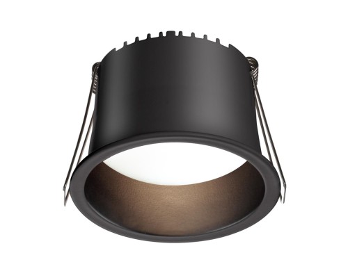 359235 SPOT NT23 282 черный Светильник встраиваемый светодиодный IP20 LED 9W 220V 540Лм 3000К TRAN