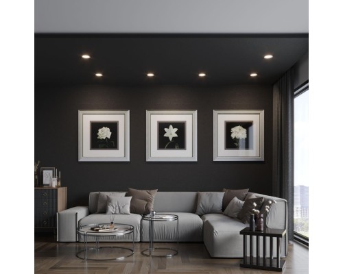 359844 WIR NT25 504 белый Светильник встраиваемый с переключателем цв. температуры IP44 LED 15W 220-240V 2700К\3200К\4000К FLUO