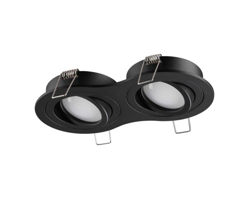 371024 WIR NT25 577 черный Светильник встраиваемый поворотный IP20 GU10 2*50W 220-240V MORUS