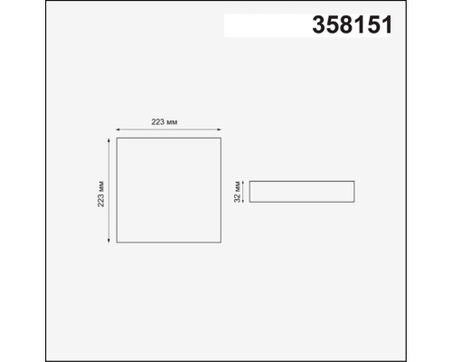 Встраиваемый светильник Novotech 358151 Moon белый LED 24 Вт 3000K