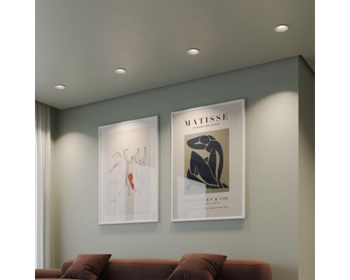 359886 WIR NT26 000 белый Светильник встраиваемый с переключателем цв. температуры IP20 LED 10W 100-265V 3000К/4000К/6000К ECLAT