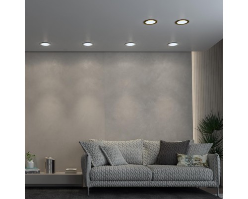 358956 SPOT NT22 бронза светлая Встраиваемый светодиодный светильник с переключателем цветовой температуры IP20 LED 3000К\4000К\6000К 20W 220V LANTE