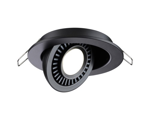 358816 SPOT NT21 210 черный Светильник встраиваемый светодиодный IP20 LED 9W 770Лм 4000K 220V GESSO