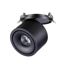 358775 SPOT NT21 199 черный Светильник встраиваемый светодиодный IP20 LED 15W 4000K 1300Лм 100-265V GRODA