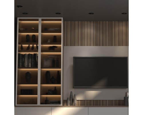 358816 SPOT NT21 210 черный Светильник встраиваемый светодиодный IP20 LED 9W 770Лм 4000K 220V GESSO