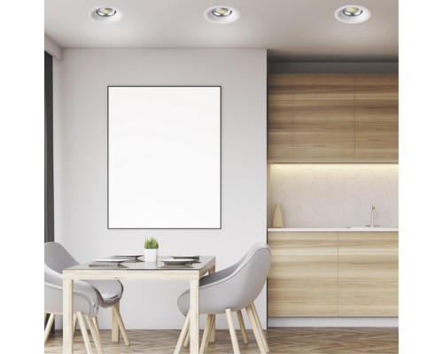 Встраиваемый светодиодный светильник Novotech 358025 Glok белый LED 20 Вт 4100K